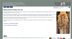 Desktop Screenshot of imagingthebible.llgc.org.uk